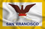 San Francisco Flag Illustration Stock Illustration - Illustration of ...