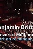 Arte Musica - Janine Jansen spielt Benjamin Britten - Konzert d-Moll ...