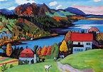 Gabriele Münter, Lake Staffel in autumn, 1923 | Landscape art ...