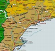 Mapa de la Provincia Tarragona, España - mapa.owje.com