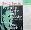 Bertolt Brecht-Legenden, Lieder und Balladen / Vinyl record [Vinyl-LP ...