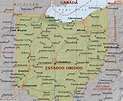 Mapa del estado de Ohio en los Estados Unidos