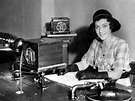 Lady Jessie Bradman, the wife of Sir Donald, is interviewed at radio ...
