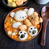 Miki's Food Archives : Cute Bear Onigiri Served In Homemade Japanese Curry