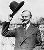 President Calvin Coolidge tips is hat Photograph by International ...