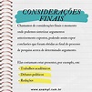 Exemplos de Considerações finais: Saiba como fazer e Confira modelos ...