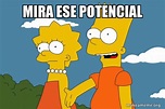mira ese potencial - Bart and Lisa Chat | Make a Meme
