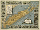 Historic Long Island: a map showing its towns & villages and the ...