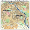 Aerial Photography Map of Needham, MA Massachusetts