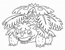 Venusaur en Pokémon para colorear, imprimir e dibujar –ColoringOnly.Com