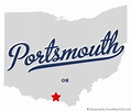 Map of Portsmouth, OH, Ohio