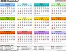Free 2020 Printable Calendar Templates - Create Your Own Calendar ...