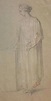 Mary Hoare - Mary Hoare (1753-1820) Figure Study on coloured paper For ...