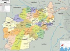 Detailed Political Map of Afghanistan - Ezilon Maps