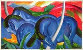 The Large Blue Horses - Franz Marc Paintings | Franz marc, Walker art ...