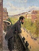 Man on a Balcony - Gustave Caillebotte as art print or hand painted oil.
