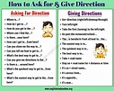 Simple Ways of Asking For and Giving Directions in English - English ...