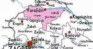 Map of Varazdin Province Area | Maps of Croatia Region City Political ...