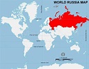 Russia map world - Russia in the world map (Eastern Europe - Europe)