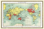 Old Map of the World 1908 available as Framed Prints, Photos, Wall Art ...