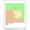 New Mexico 2024 Congressional Districts Wall Map by MapShop - The Map Shop