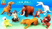 McDONALD'S ICE AGE 3 DAWN OF THE DINOSAURS MOVIE HAPPY MEAL TOYS FULL ...