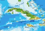 Mapa de cuba y sus provincias