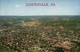 Aerial View of Coatesville, Pennsylvania