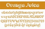 Orange Juice Font By Brittney Murphy Design | TheHungryJPEG