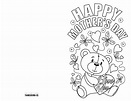 4 free printable Mother's Day ecards to color