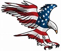 Patriotic Flying American Flag Eagle Vector Illustration 373030 Vector ...