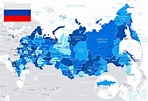 Russia Map of Regions and Provinces - OrangeSmile.com