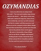 Ozymandias Poem by Percy Bysshe Shelley Typography Print | Etsy