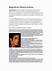 Biografía de Michael Jackson | PDF | Michael Jackson | Entretenimiento ...