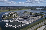 Aerial View of Ishoej Harbour, Denmark Stock Photo - Image of ishoej ...