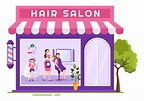 Hair Salon with Hairdresser, Haircut, Haircare and Hairstyle in Beauty ...
