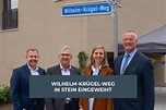 Wilhelm-Krügel-Weg im neuen Wohnquartier Krügelpark in Stein eingeweiht ...