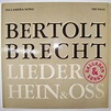 Zero G Sound : Hein & Oss - Bertolt Brecht ~ Lieder, Balladen & Songs ...