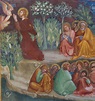 Renaissance Fresco depicting Jesus praying in the Garden of Gethsemane ...
