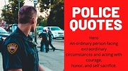 Police Quotes | To Honor and Serve | Inspirational and Motivational ...