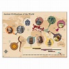 Ancient Civilisations Of The World Map Poster | Wildgoose Education