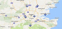 Map: London's Airports - PlanTripLondon - Things to do in London