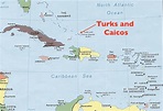 Map Of Turks And Caicos Islands