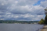Croton-on-Hudson, New York: the Hudson River Stock Image - Image of ...