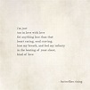 i’m just too in love with love for anything less than that heart racing ...