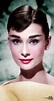 Audrey Hepburn (1929-1993), colorized from a 1958 photo | Audrey ...