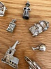 Vintage Sterling silver charms - 10 in total