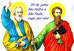 PASCOM - Paróquia São Pedro e São Paulo: Pedro e Paulo: Colunas da igreja!