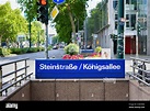 Vista exterior de la estación de metro de Steinstraße/Königsallee en el ...