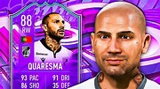 OUTSIDE FOOT KING! 👑 88 FUT BIRTHDAY QUARESMA PLAYER REVIEW! - FIFA 22 ...